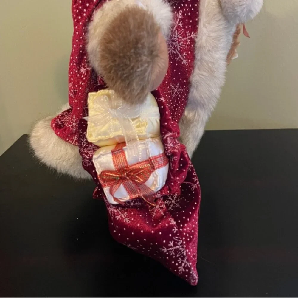 2003 Sasha & Nicholas Plush Christmas Bear w/Baby Gifts Collectible Holiday 15